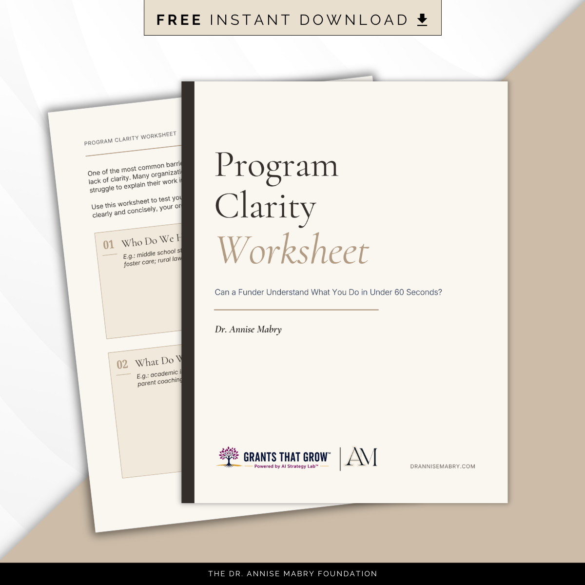 Program Clarity Worksheet™ — Free Resource
