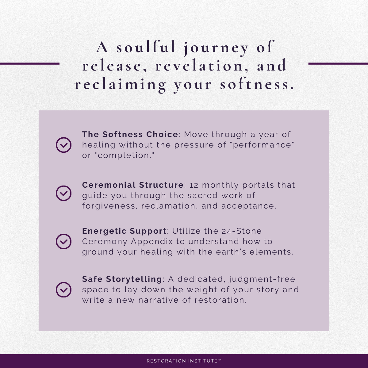 The Restoration Retreat Passport™ | A 12-Month Journey of Return