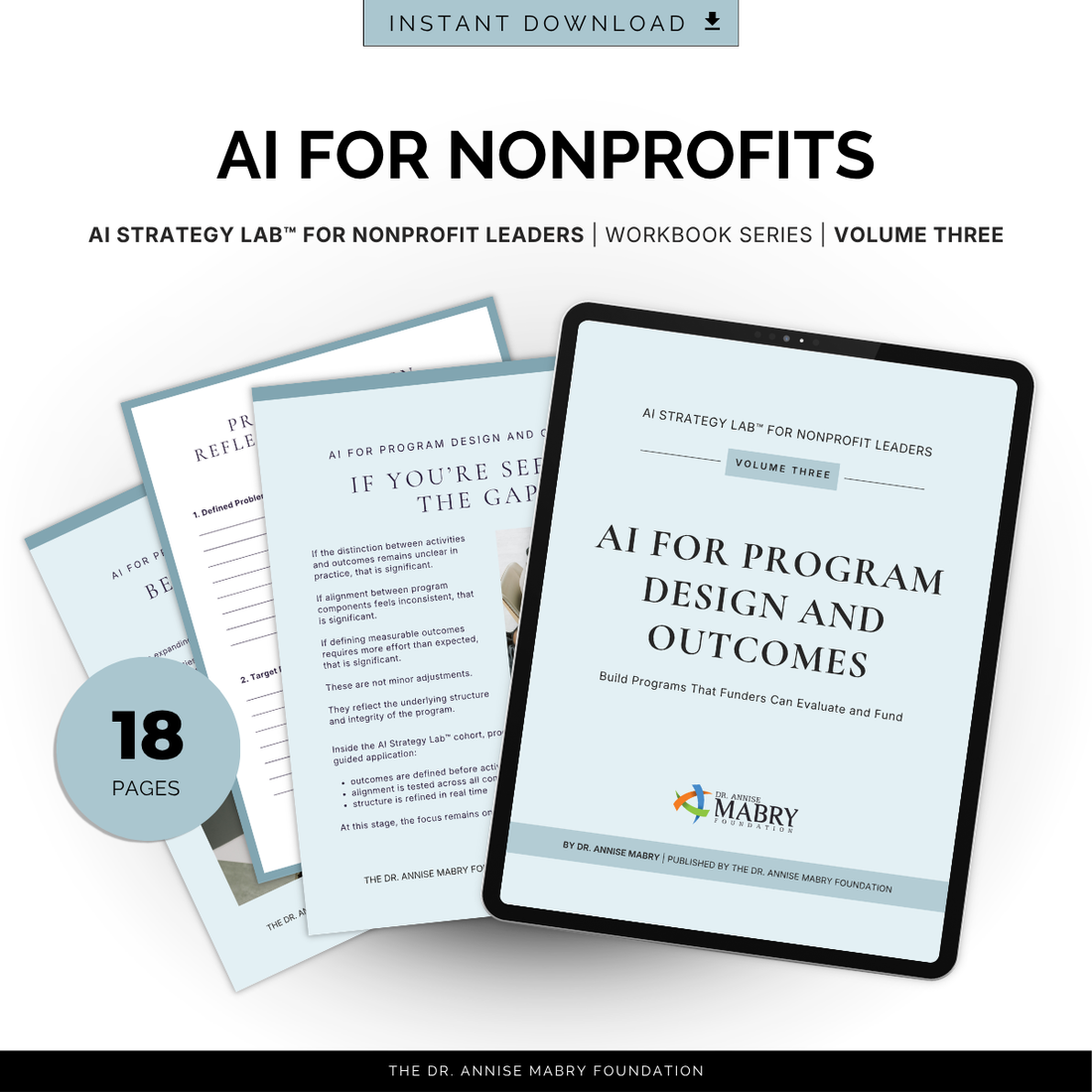 AI for Program Design and Outcomes: A Strategy Workbook for Nonprofit Leaders (Volume 3)