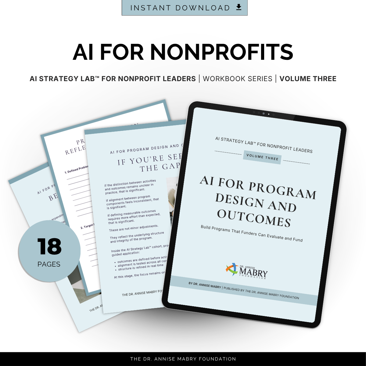 AI for Program Design and Outcomes: A Strategy Workbook for Nonprofit Leaders (Volume 3)