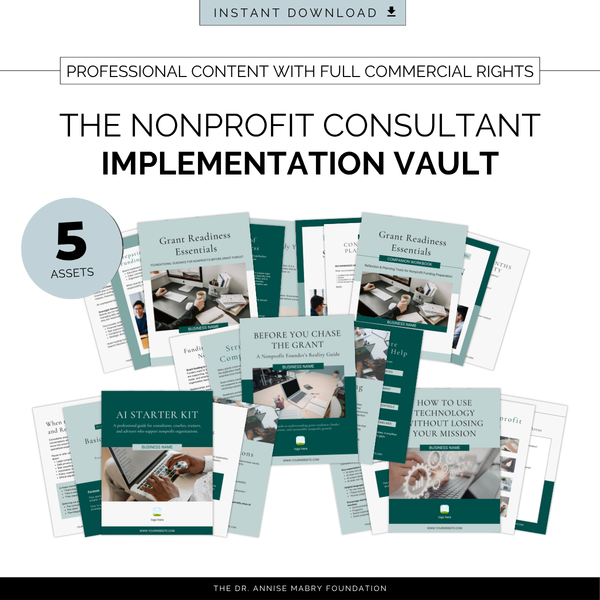 The Nonprofit Consultant Implementation Vault