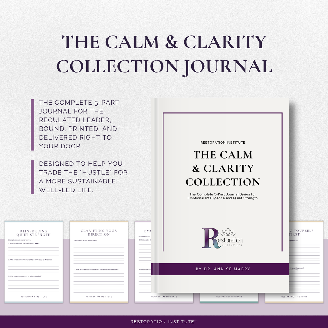 The Calm & Clarity Collection: 5-Part Journal for Emotional Intelligence and Quiet Strength