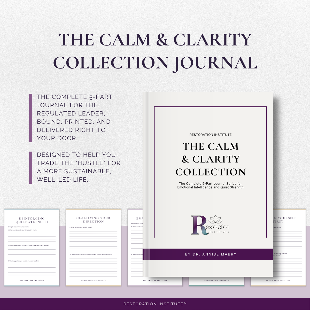 The Calm &amp; Clarity Collection: 5-Part Journal for Emotional Intelligence and Quiet Strength