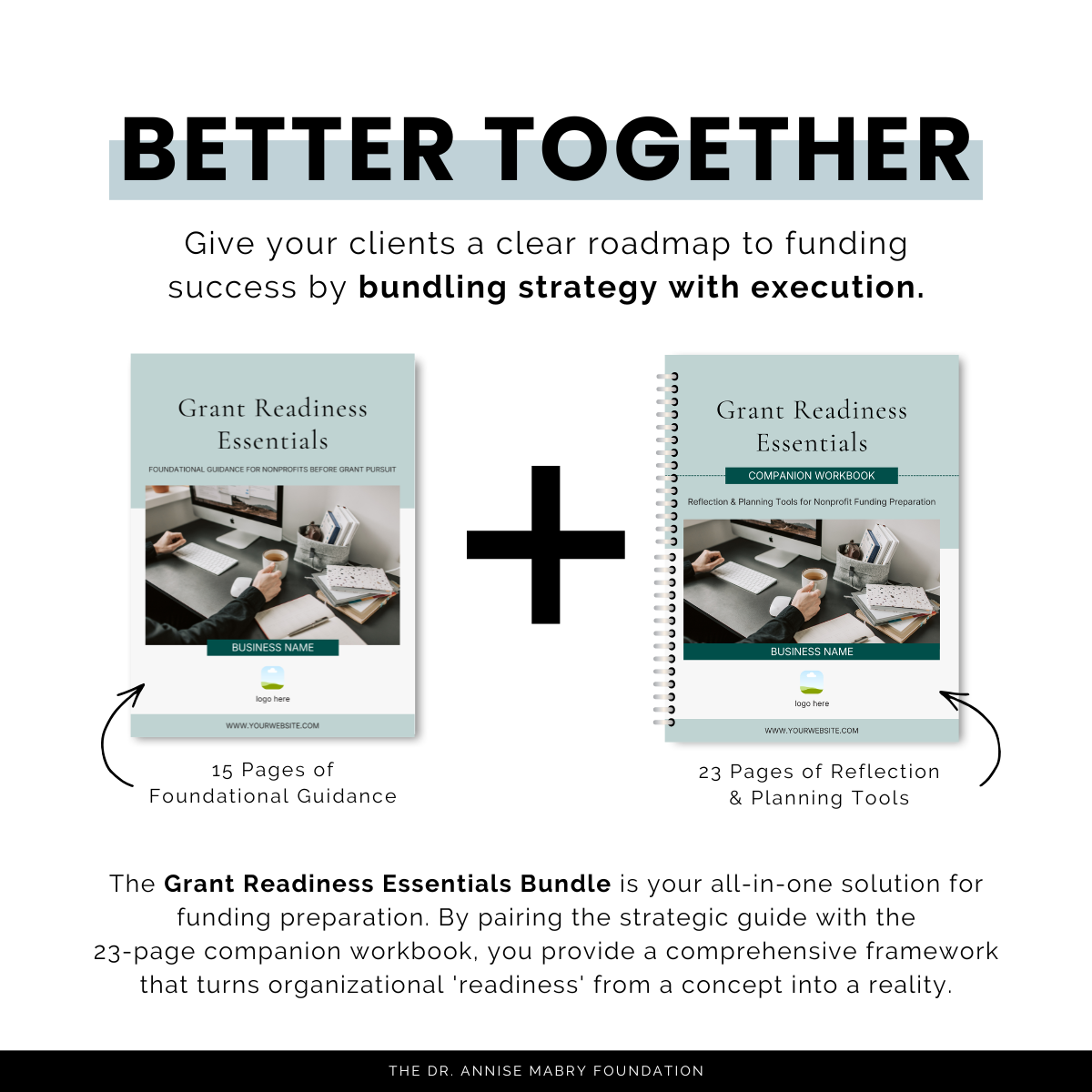 Grant Readiness Essentials: Foundational Guidance for Nonprofits | PLR eBook &amp; Canva Template