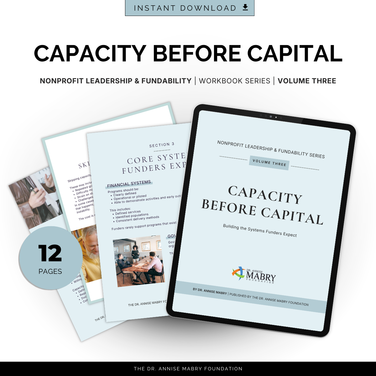 Capacity Before Capital: A Fundability Workbook for Nonprofit Leaders (Volume 3)