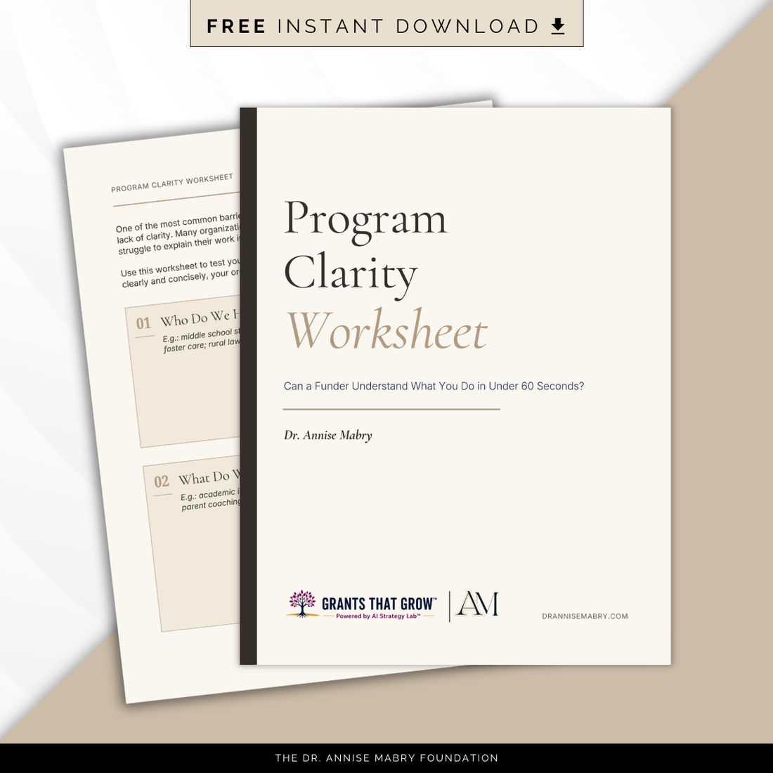 Program Clarity Worksheet™ — Free Resource