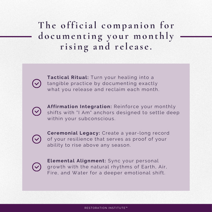 Rise + Release™ Ceremony Companion | Monthly Ritual &amp; Reflection Guide